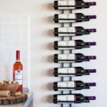 DanDiBo Scaffale Vini Scaffale a Parete Dies 116 cm in Metallo per 10 Bottiglie Supporto Bottiglie Porta Bottiglie 11699