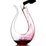Decanter per Vino,Caraffa da vino , Decantatore von per vino rosso, vino, regalo – 100% senza piombo Premium Crystal Glass 1300ml