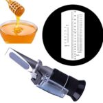 HunterBee Optics accurato contenuto di suger brix Meter baume gradi di umidità rifrattometro (idrometro) per miele/marmellate/marmellate/sciroppo di apolo sostituisce Homebrew