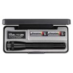 Mag-Lite SP22017F – Torcia mini, multimode, LED ad alta prestazione, 17 cm, 2 batterie AA e custodia incluse, colore: Nero
